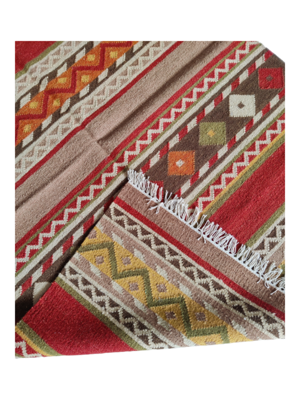 Dhurrie Rugs, Wool Kilim Rug Livingroom Dinning And Kitchen Carpet