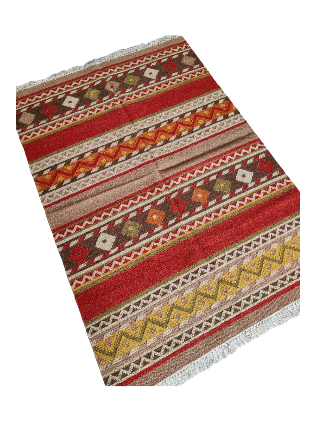 Dhurrie Rugs, Wool Kilim Rug Livingroom Dinning And Kitchen Carpet