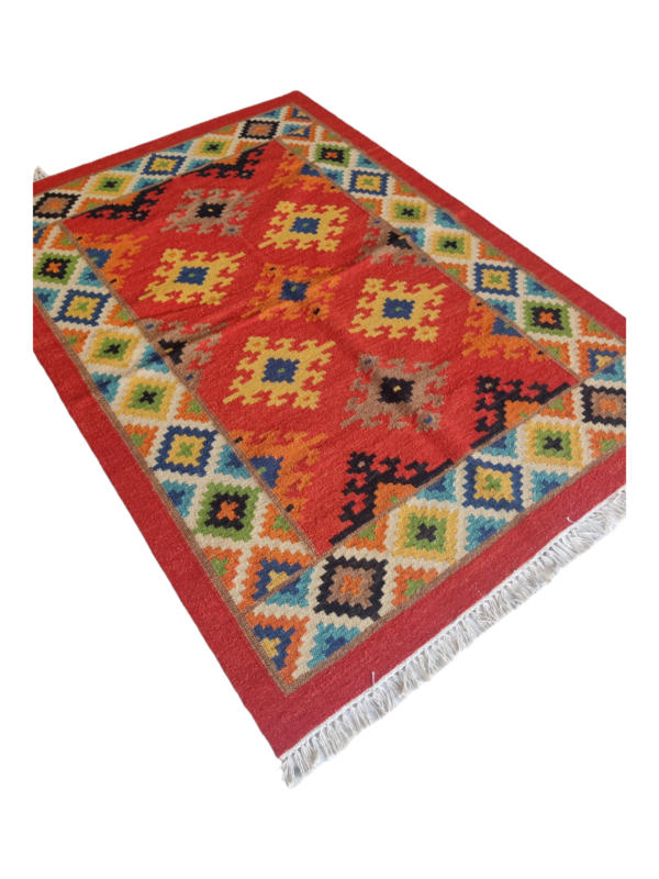 Dhurrie Rugs Indian Wool Kilim Rug