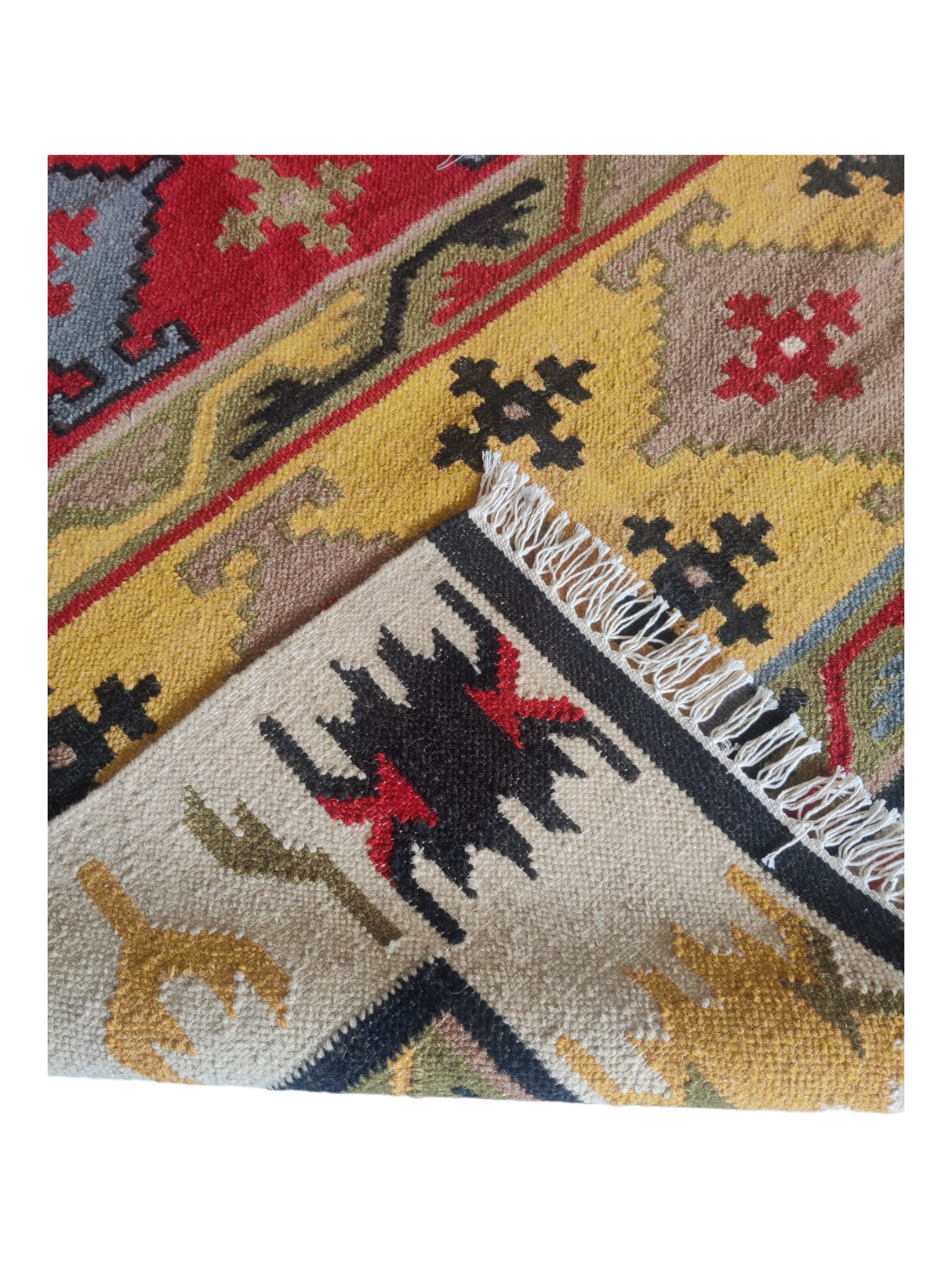 Handmade Wool Jute Kilim Rugs, Livingroom Carpet