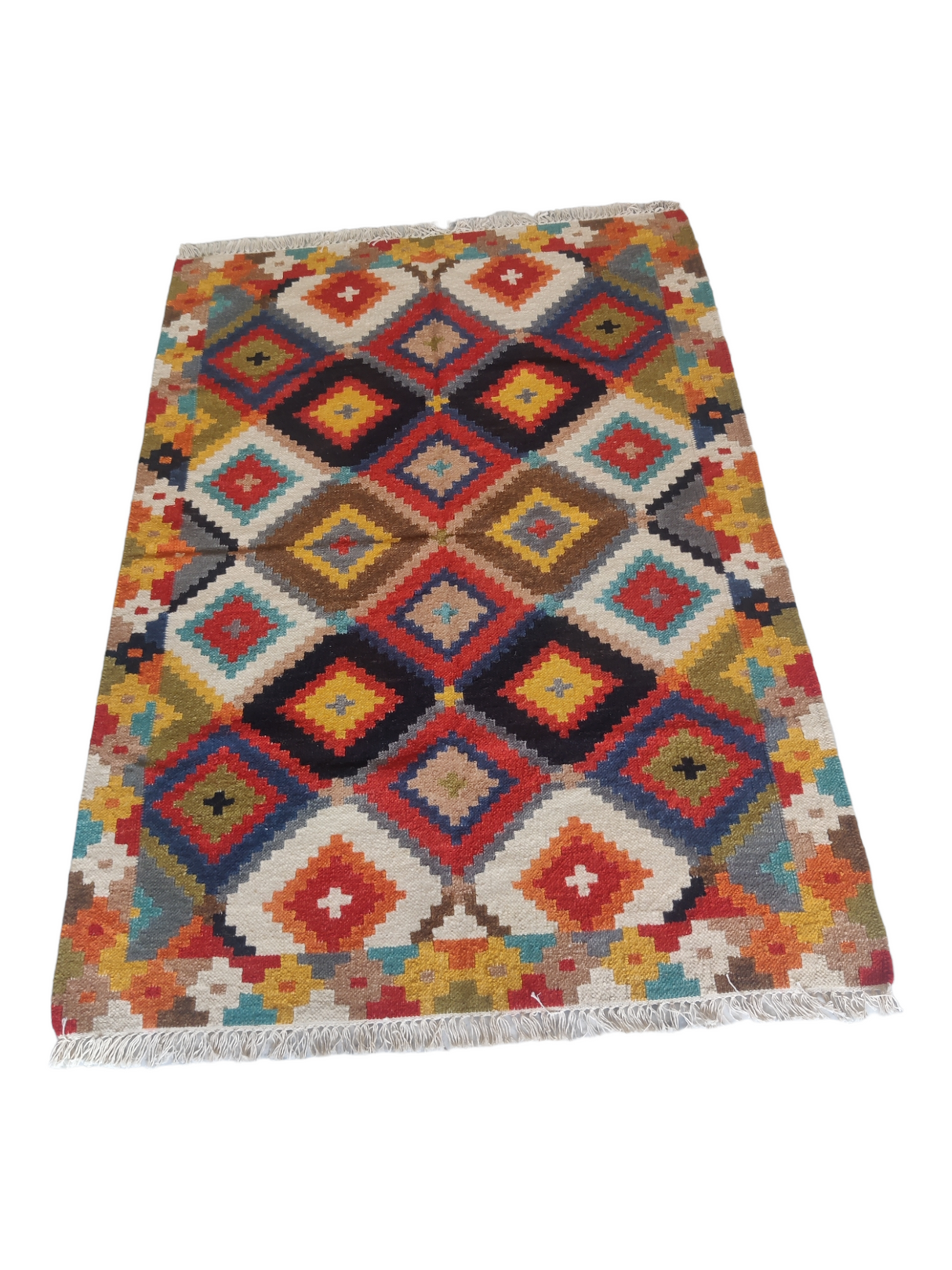 Handmade Kilim Area Wool Dhurrie Rugs