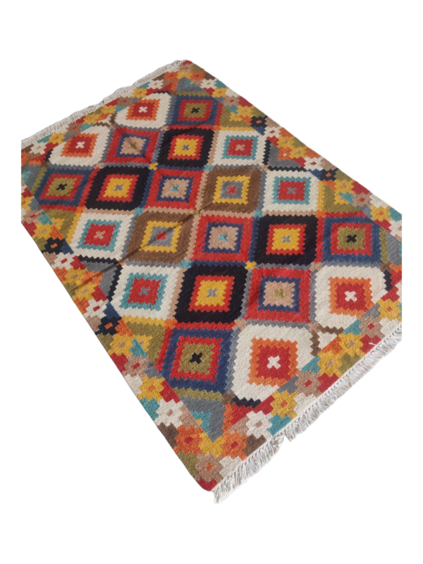 Handmade Kilim Area Wool Dhurrie Rugs