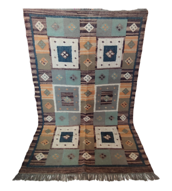 Jute Kilim Rug Custom Rug Handwoven Navajo Kilim Carpets