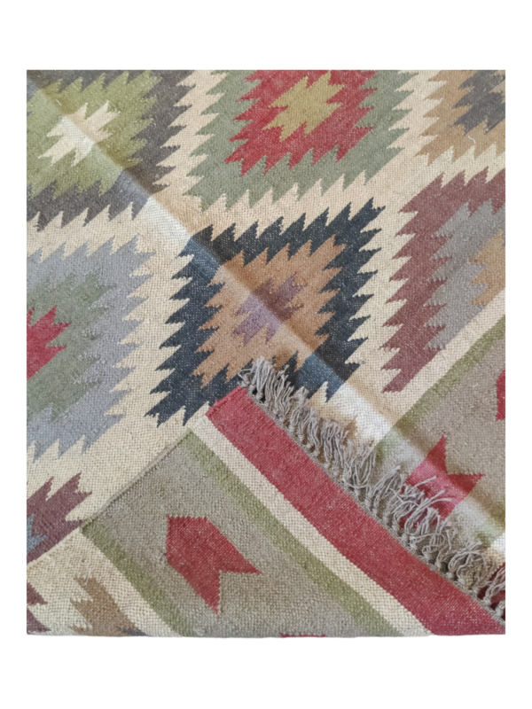 Boho Wool Jute Kilim Rug Home Docer Rug