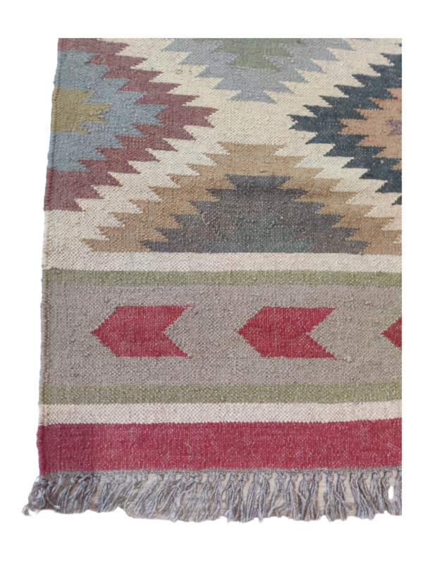 Boho Wool Jute Kilim Rug Home Docer Rug