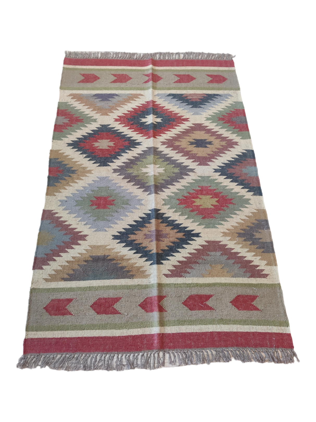Boho Wool Jute Kilim Rug Home Docer Rug