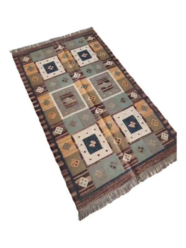 Jute Kilim Rug Custom Rug Handwoven Navajo Kilim Carpets