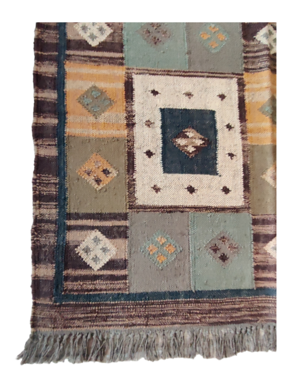 Jute Kilim Rug Custom Rug Handwoven Navajo Kilim Carpets