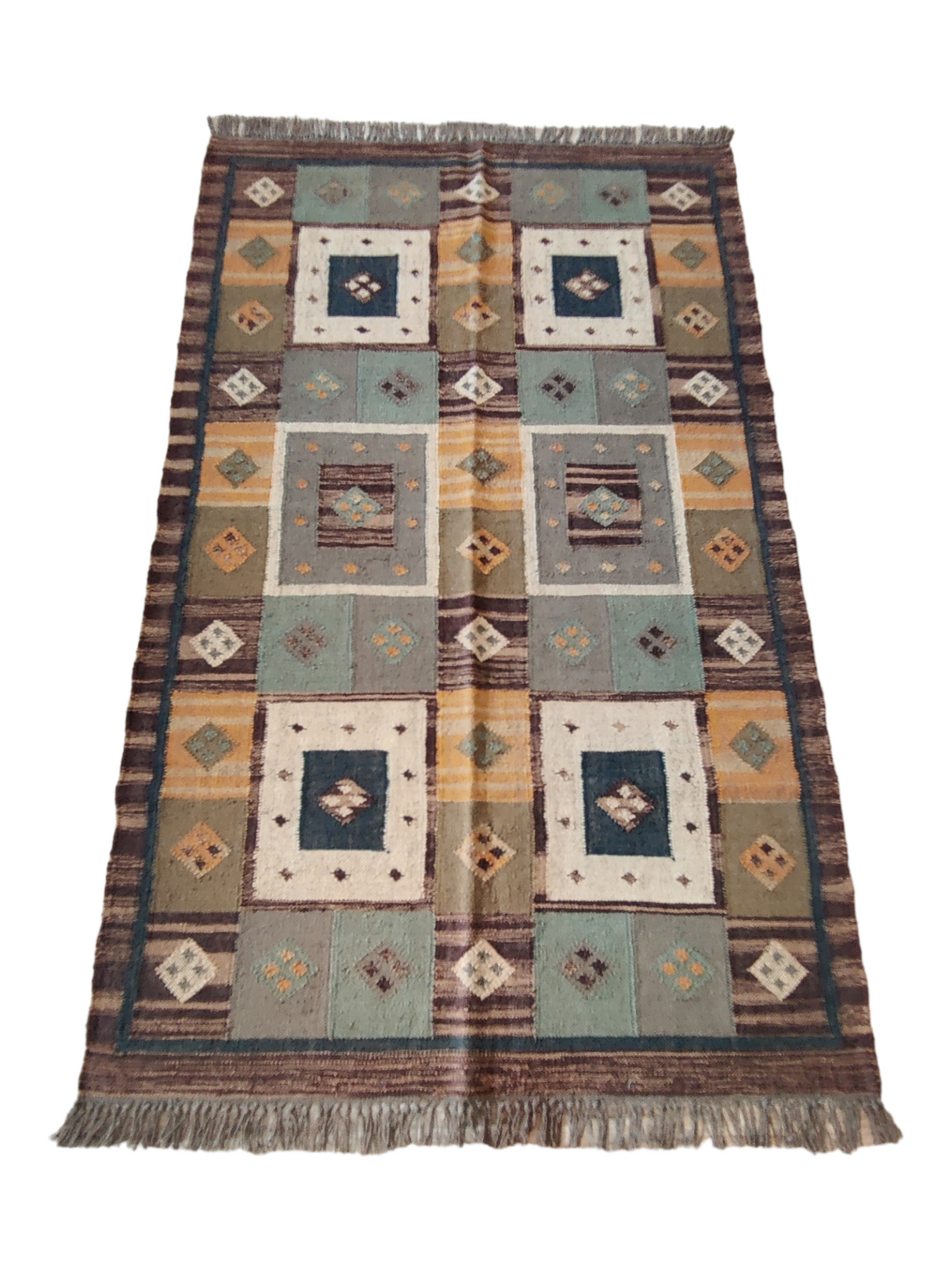 Jute Kilim Rug Custom Rug Handwoven Navajo Kilim Carpets