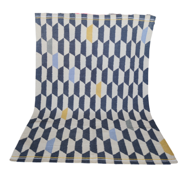 Wool Kilim Rug Eco Friendly Earthy Bohemian Colorful Rug