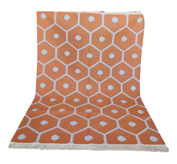 Bohemian Eco Friendly Wool Kilim Area Rugs Living Room