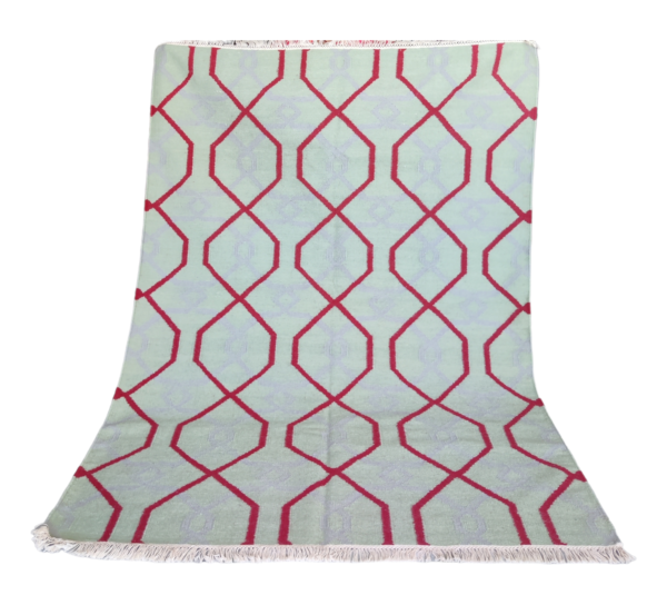 Wool Kilim Handmade Rug Cotton Wool Rug Bedroom Rug