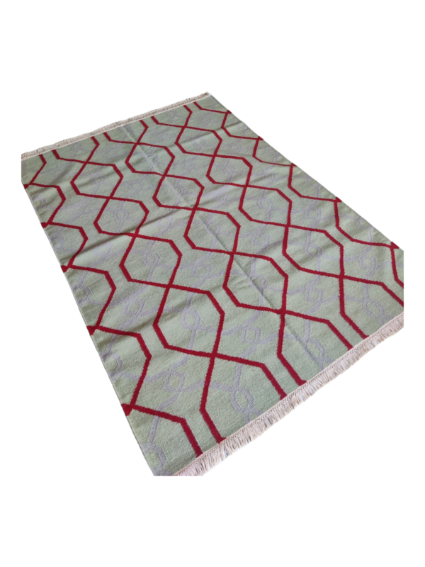 Wool Kilim Handmade Rug Cotton Wool Rug Bedroom Rug