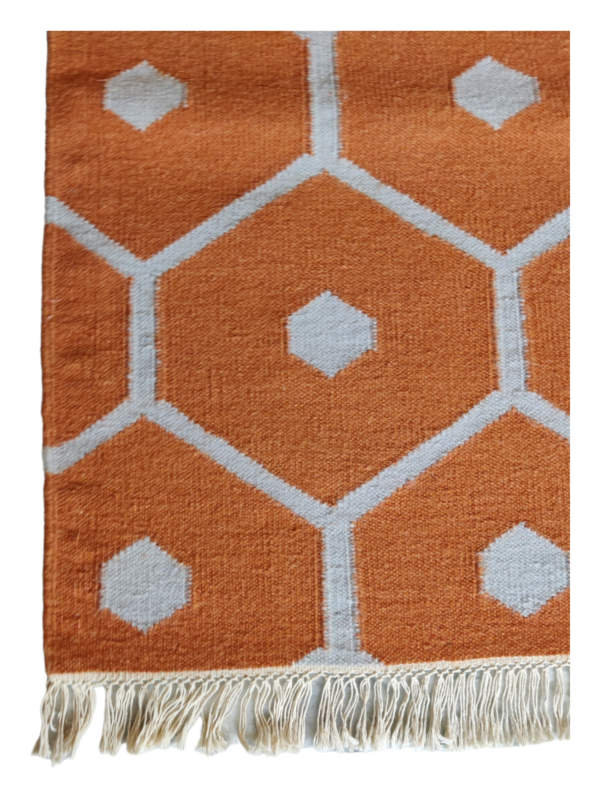 Bohemian Eco Friendly Wool Kilim Area Rugs Living Room