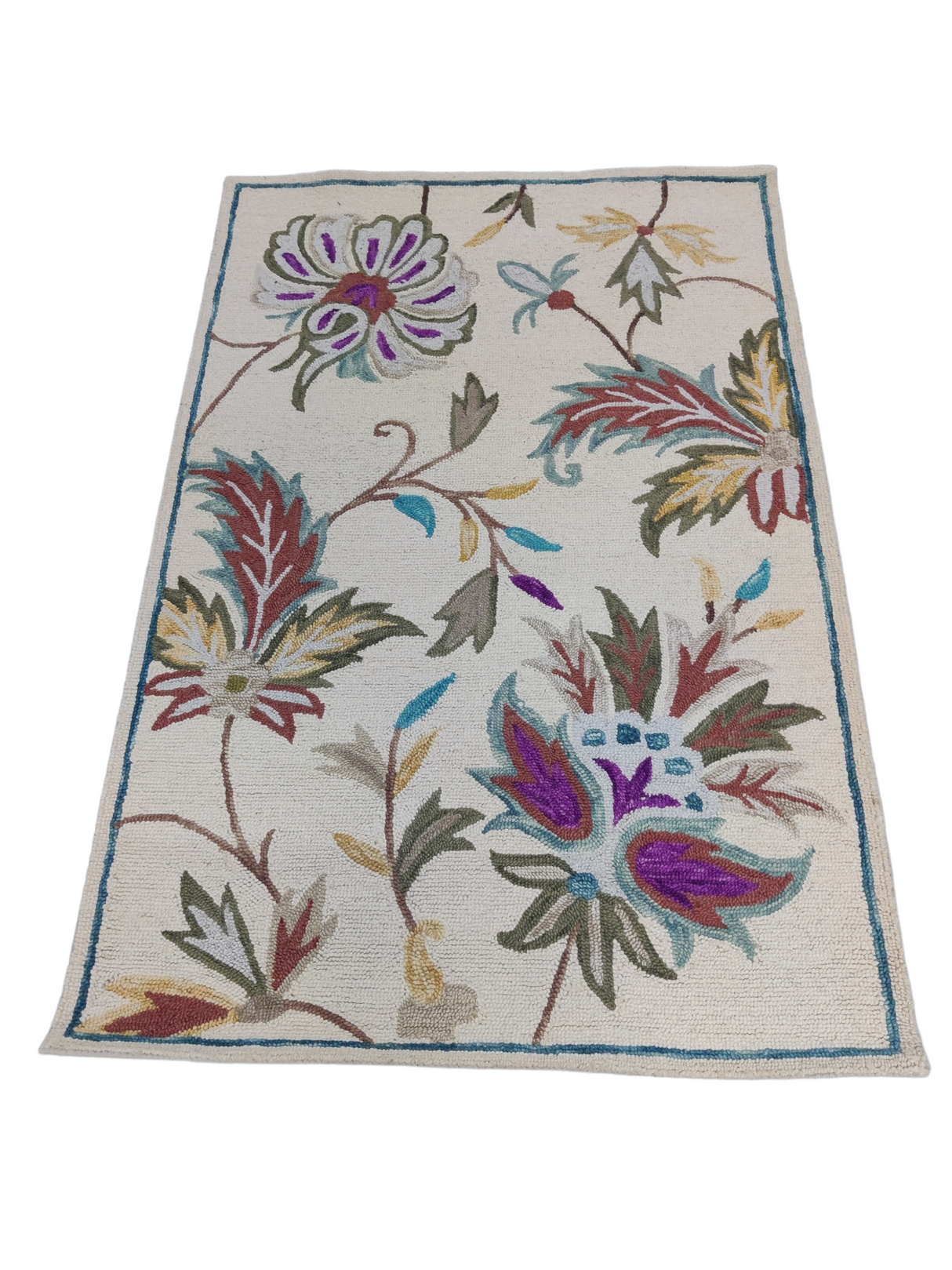 Hand-Tufted Rugs, Beautiful Flower Wool Tufted Carpet