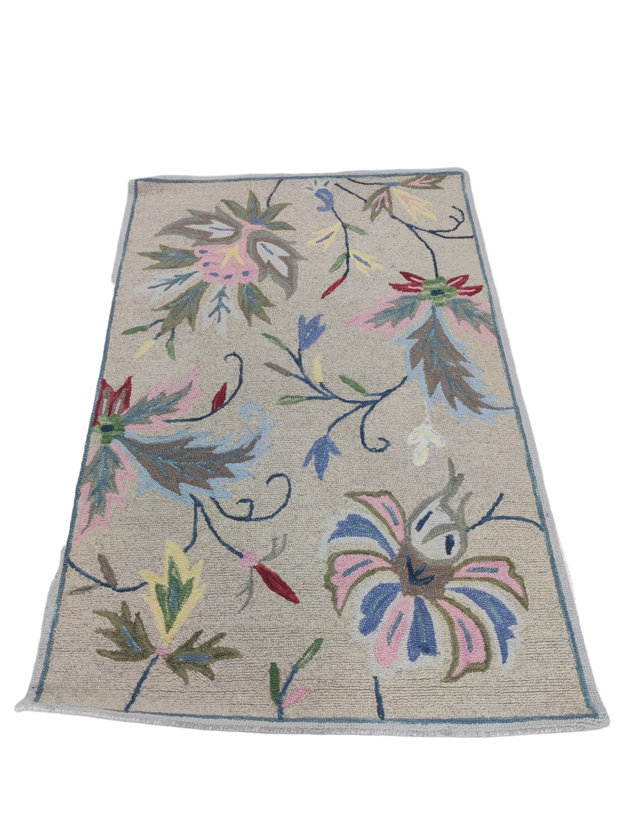 New Authentic Floral Design Hand Tufted Carpet