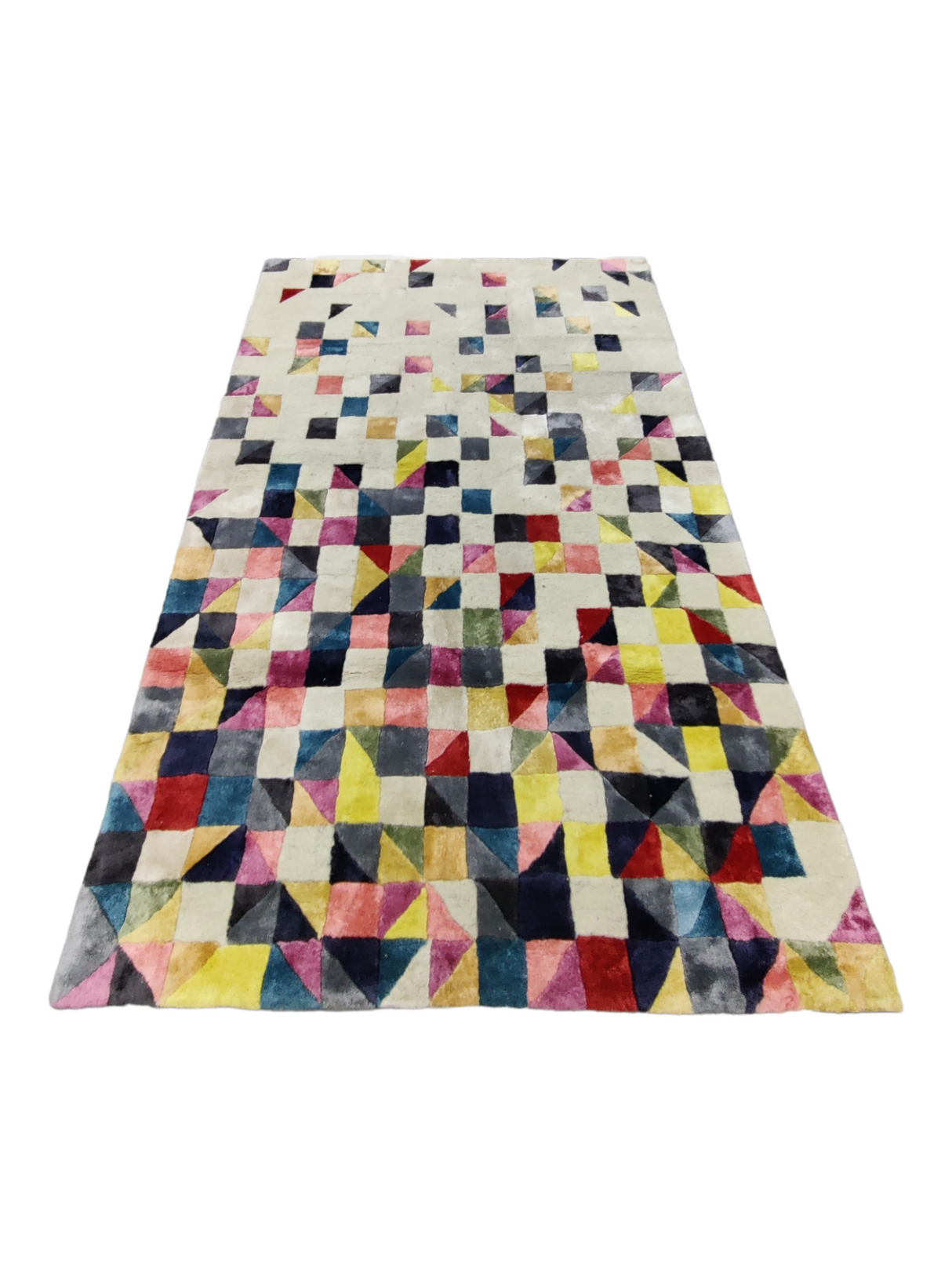 Wool Tufted Multicolor Floor Carpet