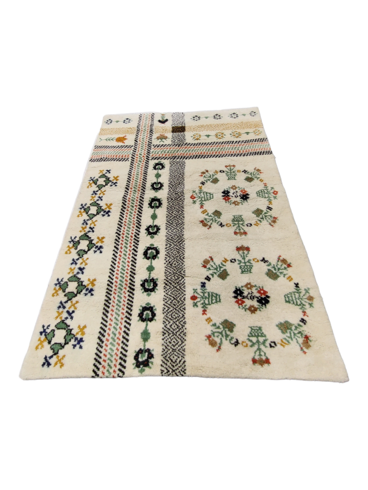 Wool Tufted Floral Carpet