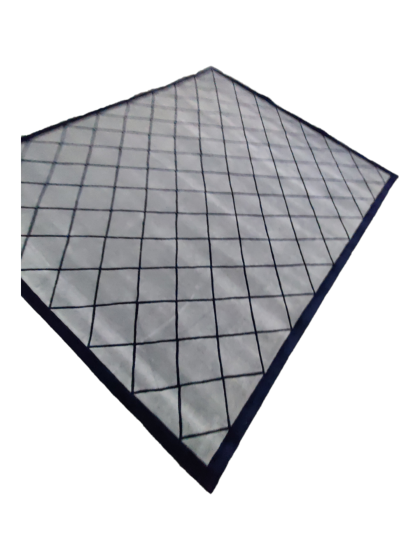 Tufted Wool Carpets, Black Border Home Floor Carpet