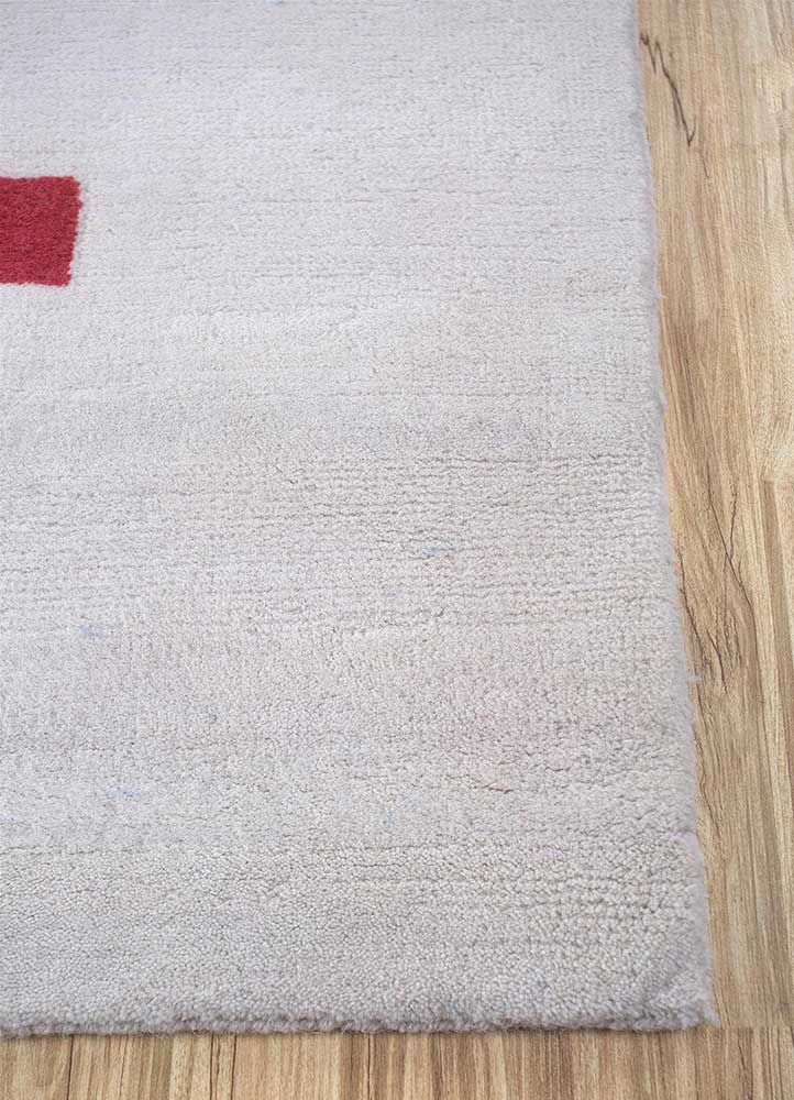 Sthir, Hand Knotted Bamboo Silk Wool Rug