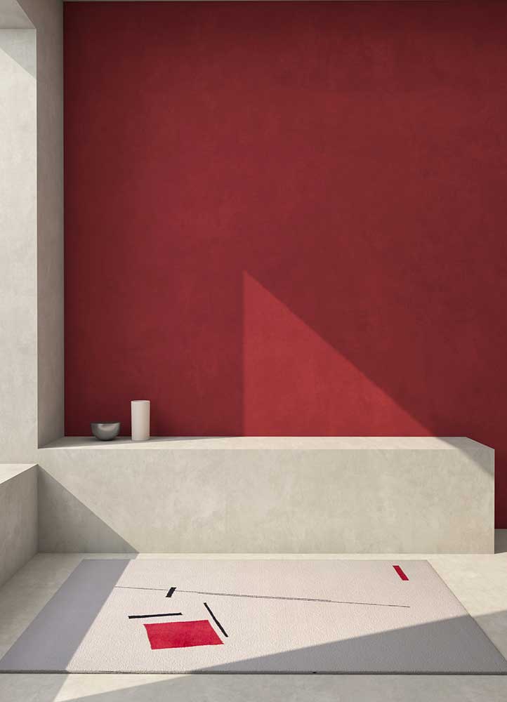 Sthir, Hand Knotted Bamboo Silk Wool Rug