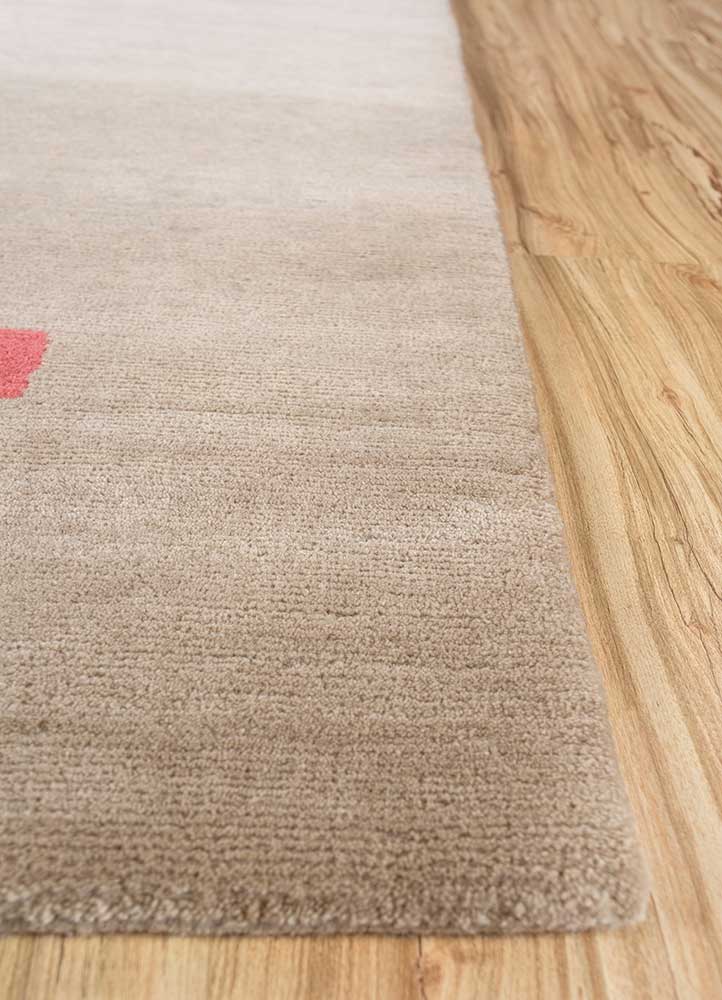 Sthir, Hand Knotted Bamboo Silk Wool Rug