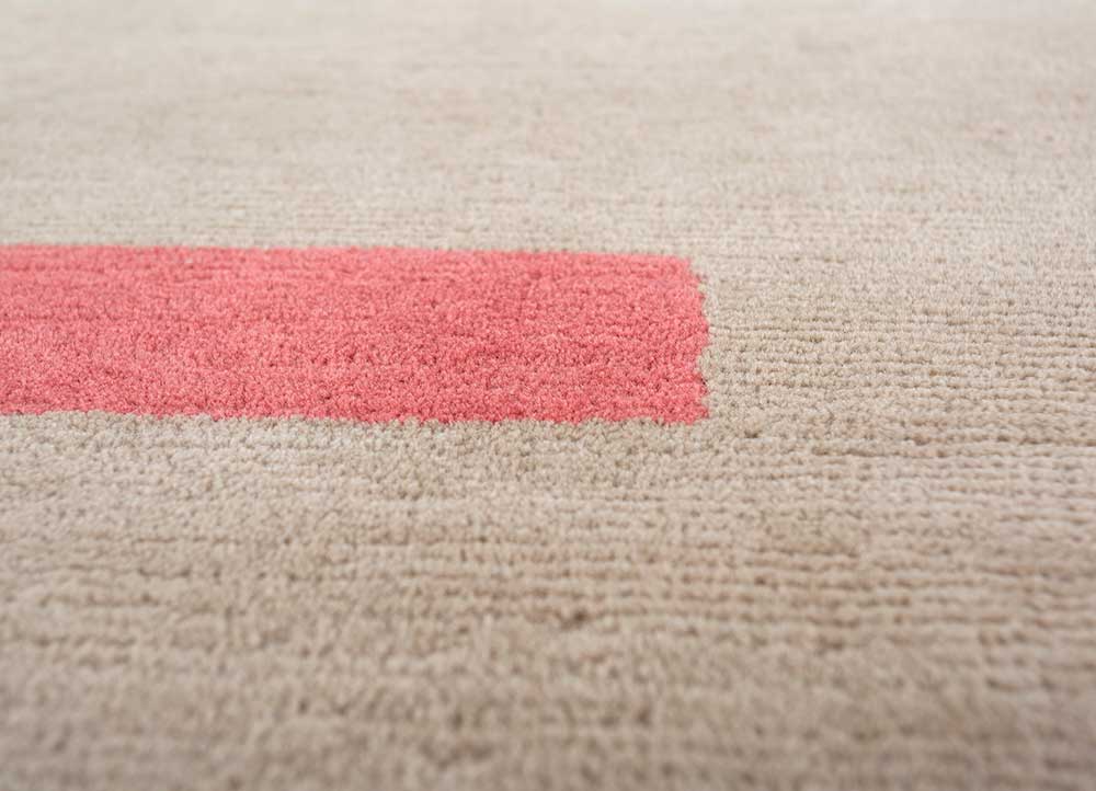 Sthir, Hand Knotted Bamboo Silk Wool Rug