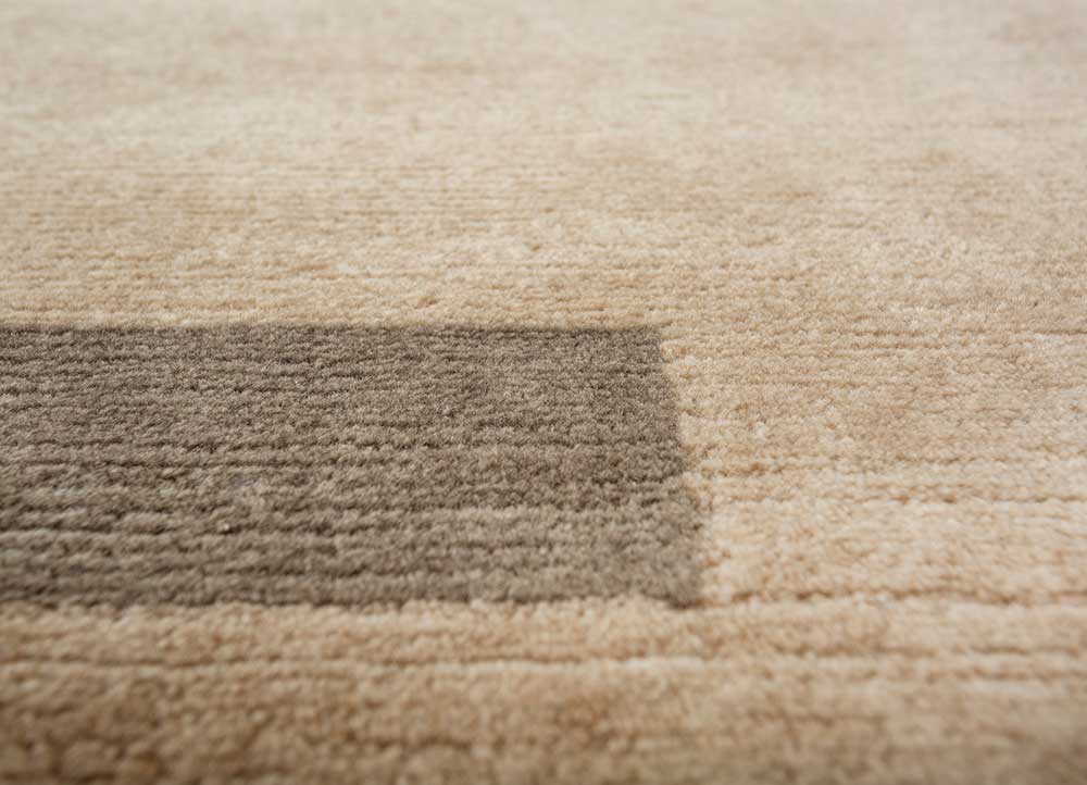 Sthir, Hand Knotted Bamboo Silk Wool Rug