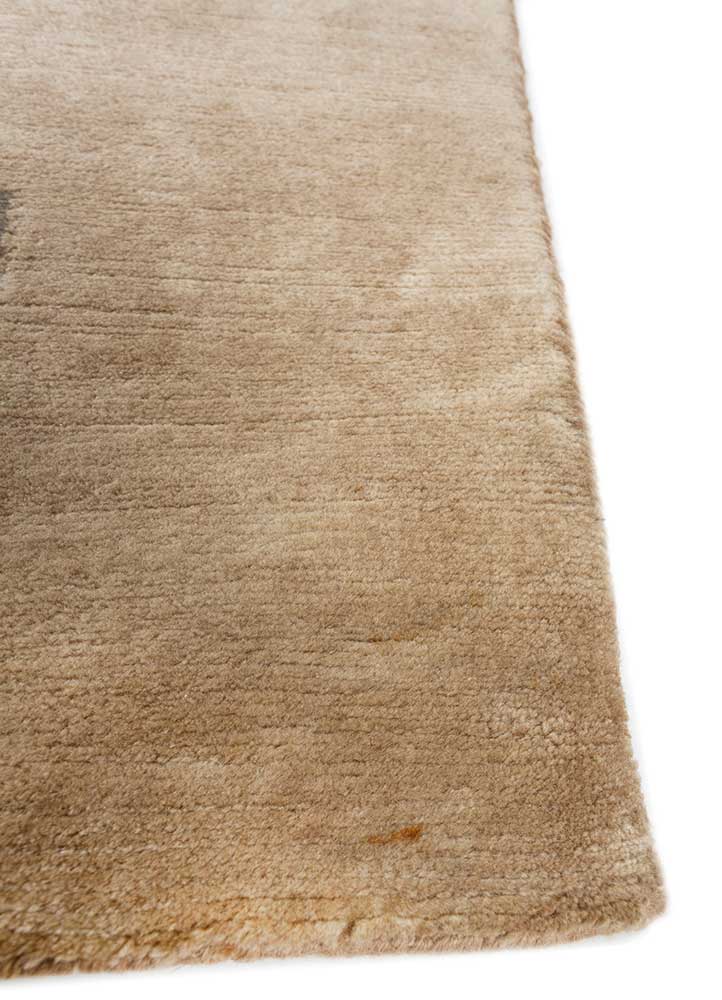 Sthir, Hand Knotted Bamboo Silk Wool Rug