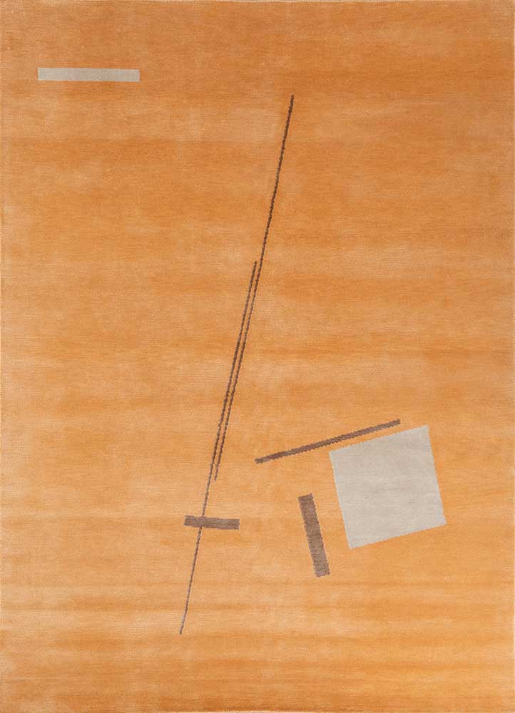 Sthir, Hand Knotted Bamboo Silk Wool Rug