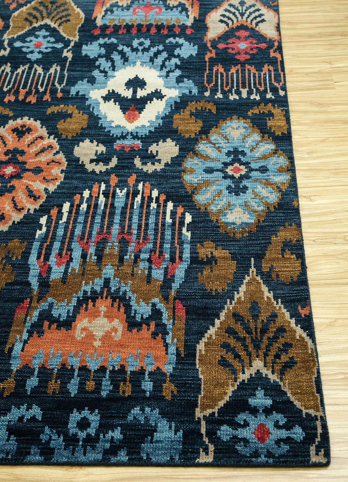 Savana Navy/Dark Taupe Hand Knotted Rugs