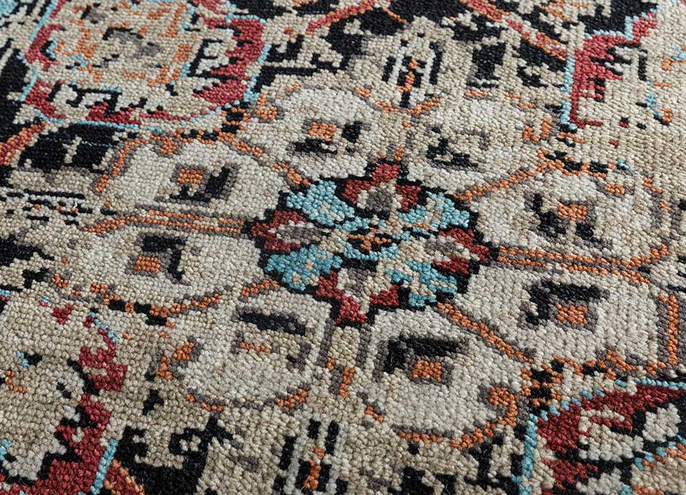 Savana Capri/Ebony Hand Knotted Traditional Rugs