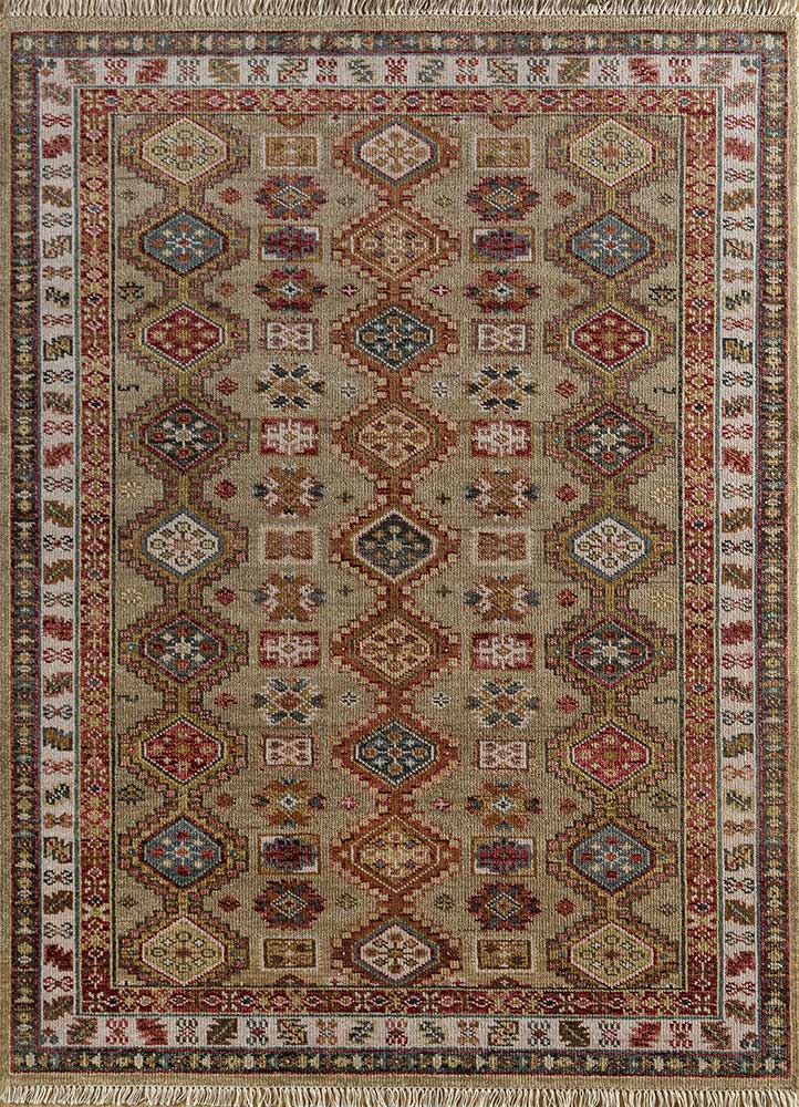 Savana Tan/Dark Ivory Hand Knotted Traditional Rugs