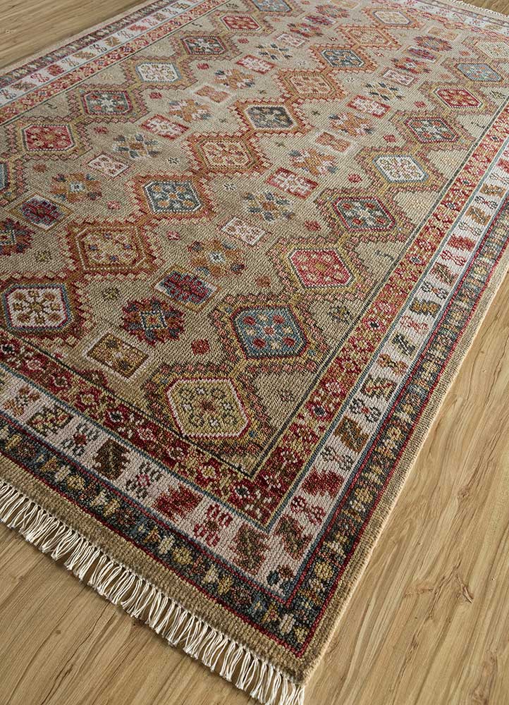 Savana Tan/Dark Ivory Hand Knotted Traditional Rugs