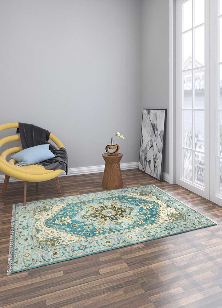 Savana Hand knotted Multi Colored Indian Rugs