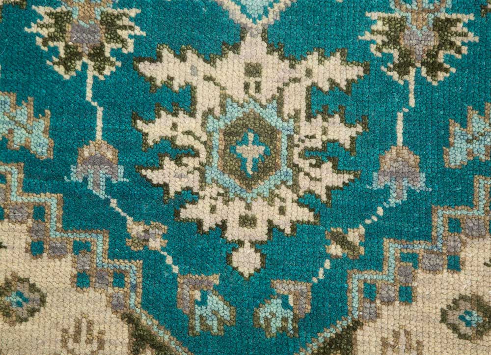 Savana Hand knotted Multi Colored Indian Rugs