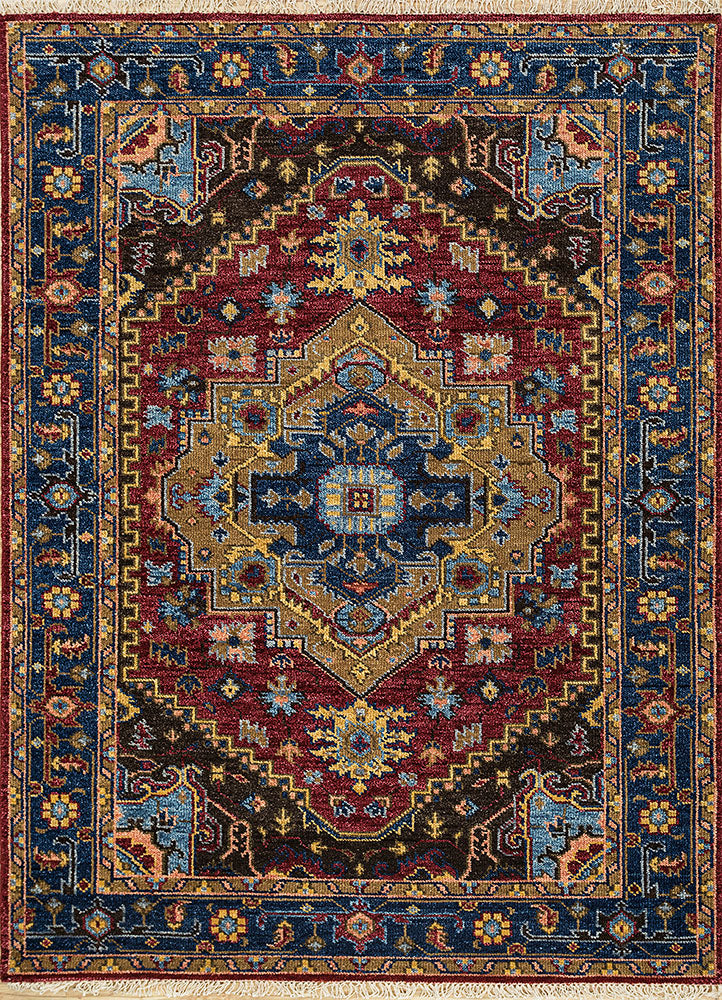 Savana Hand knotted Multi Colored Indian Rugs