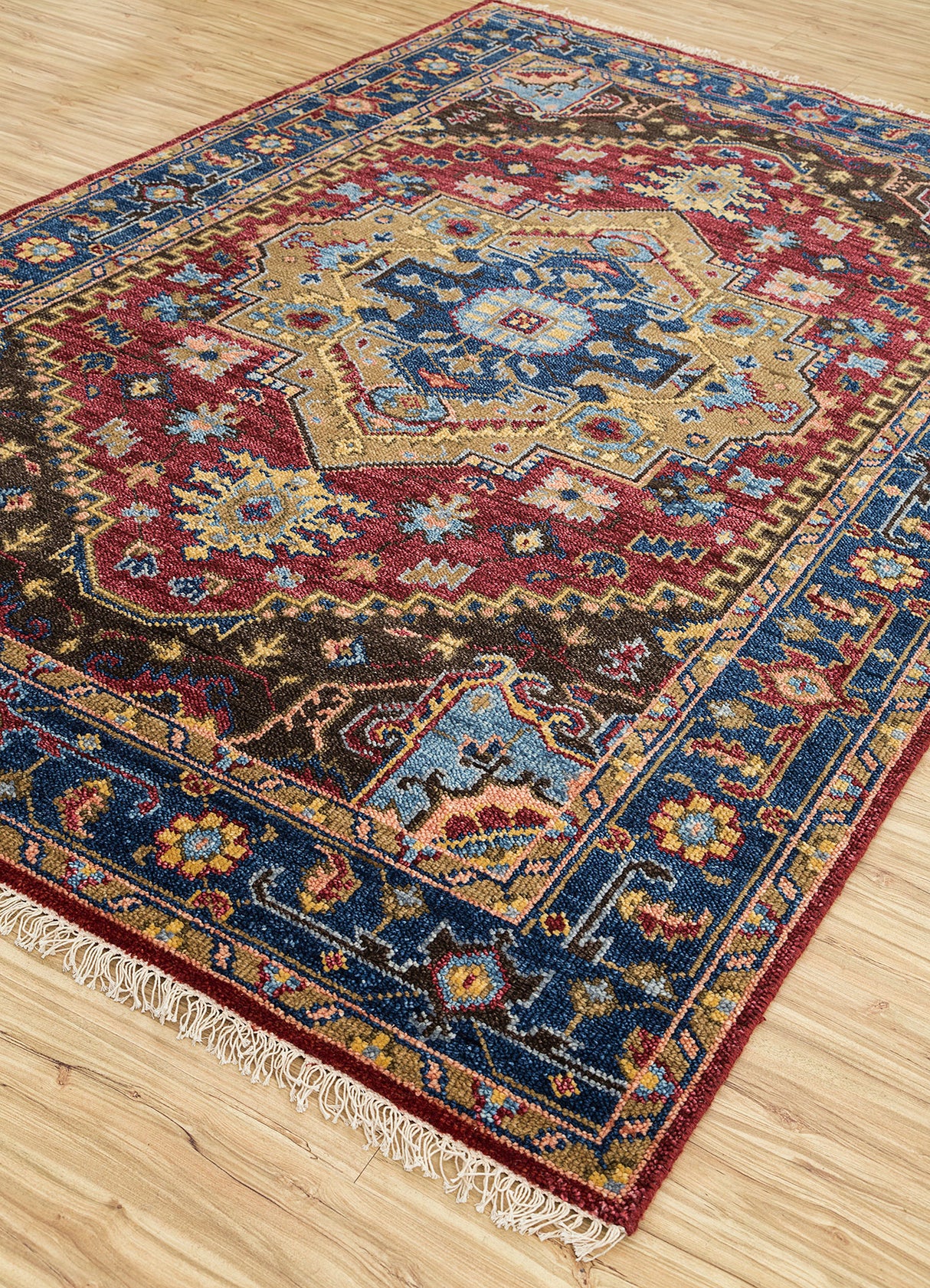 Savana Hand knotted Multi Colored Indian Rugs