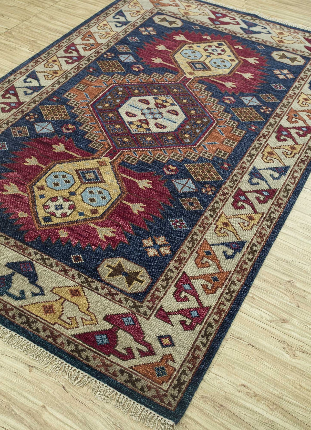 Savana Custom Hand Knotted Bamboo Silk Wool Rug