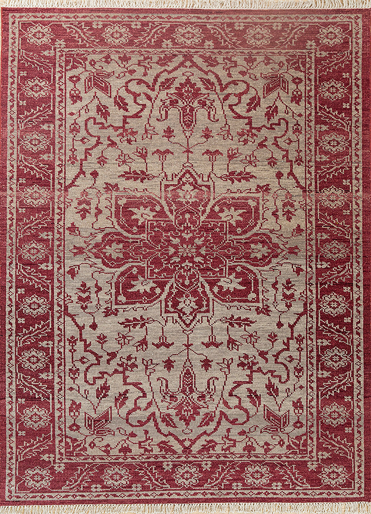 Savana Vintage Claret/Silver Hand Knotted Rugs