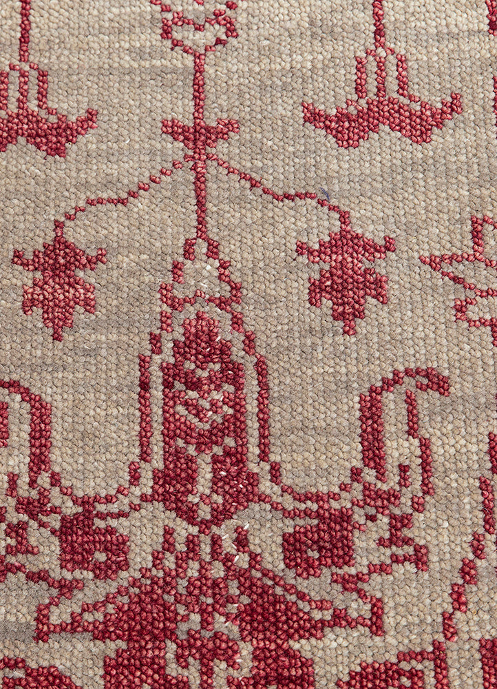 Savana Vintage Claret/Silver Hand Knotted Rugs