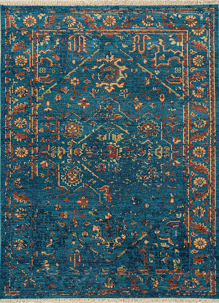 Savana Hand knotted Multi Color Rugs Transitional