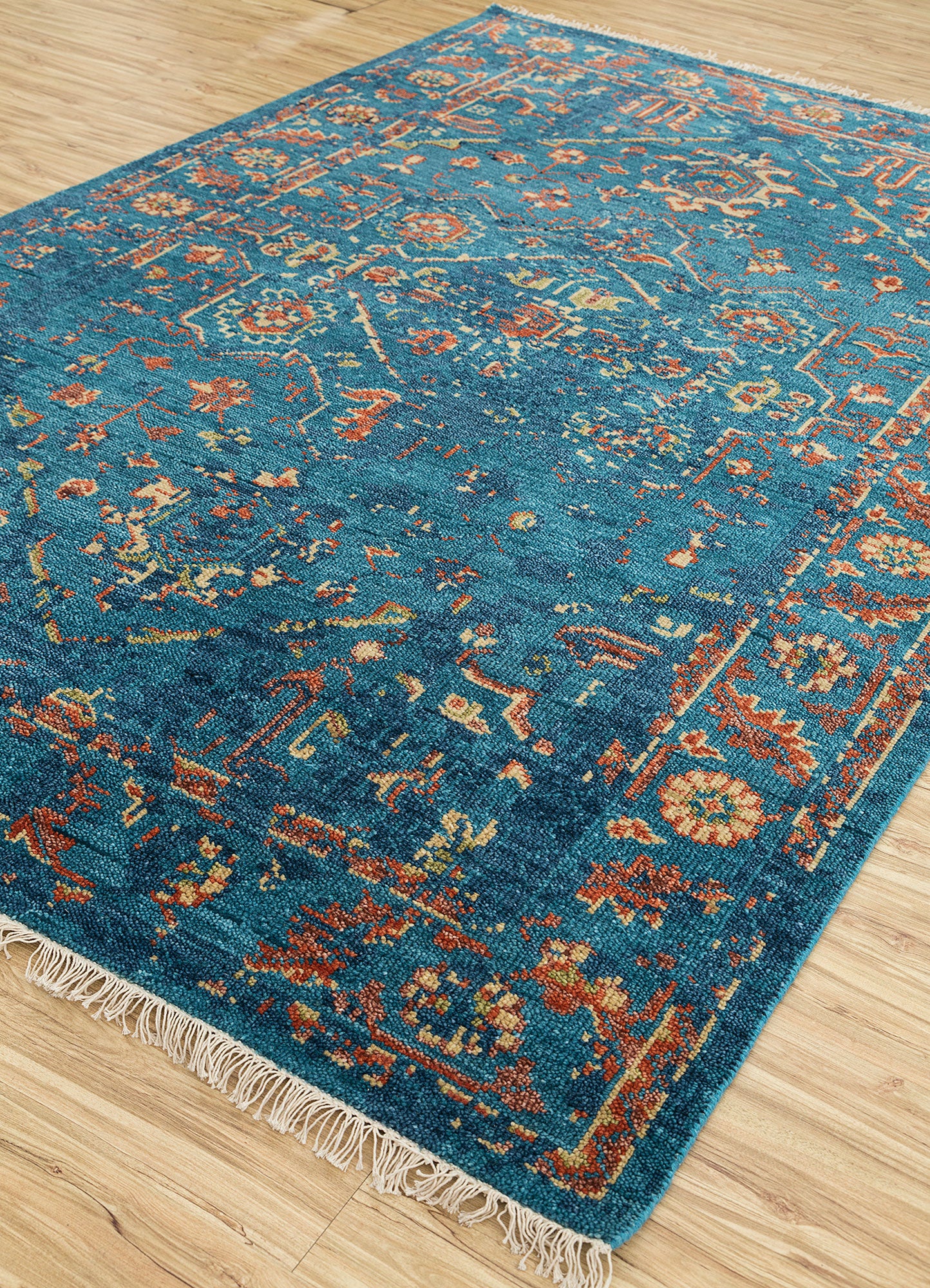 Savana Hand knotted Multi Color Rugs Transitional