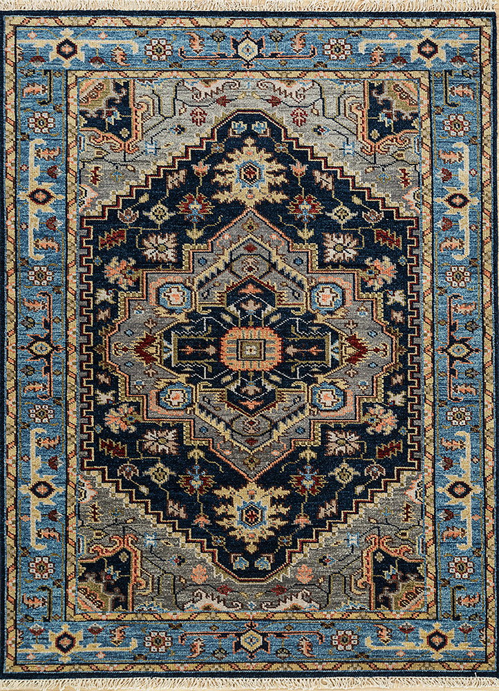 Savana Hand knotted Multi Color Rugs Transitional