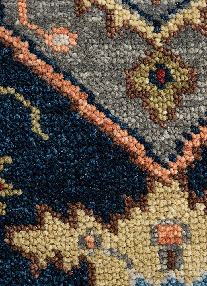 Savana Hand knotted Multi Color Rugs Transitional