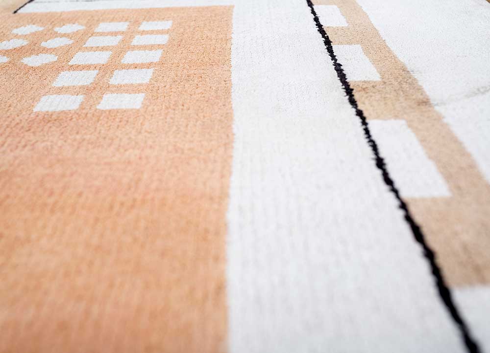 Sthir,White/White Hand Hnotted Heriz Rugs