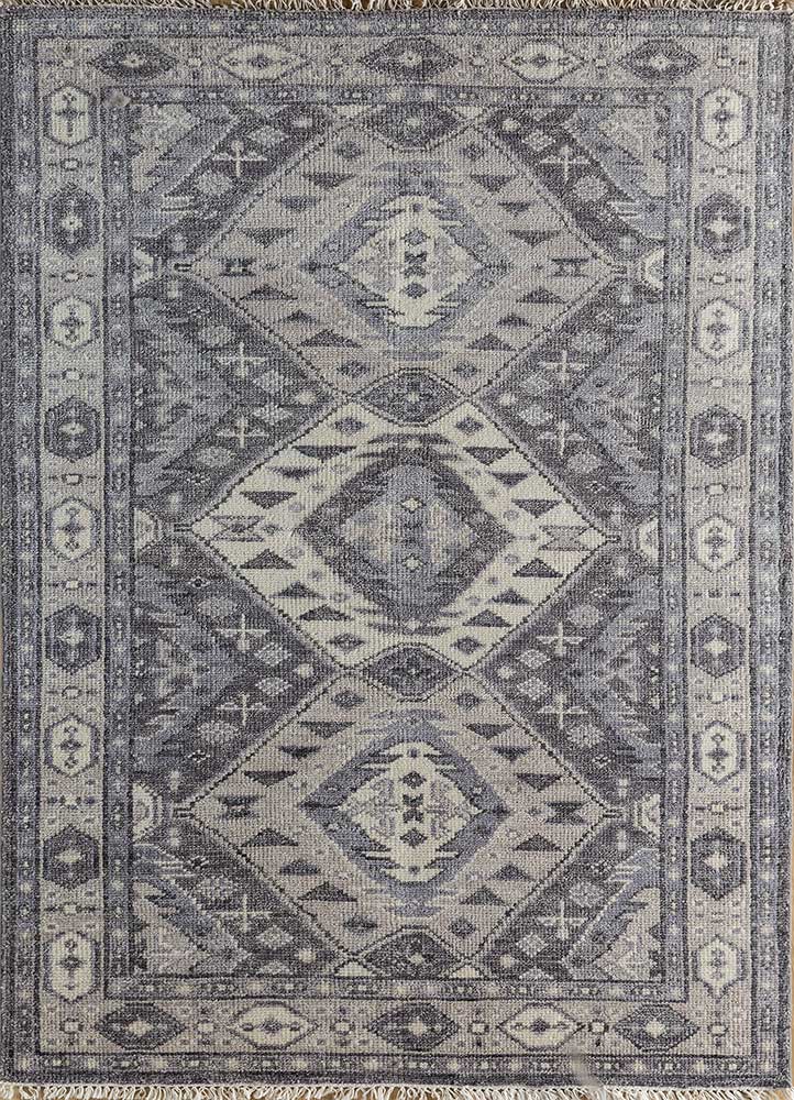 Savana Smoked Oyster/Steel Wool Hand Knotted Rugs