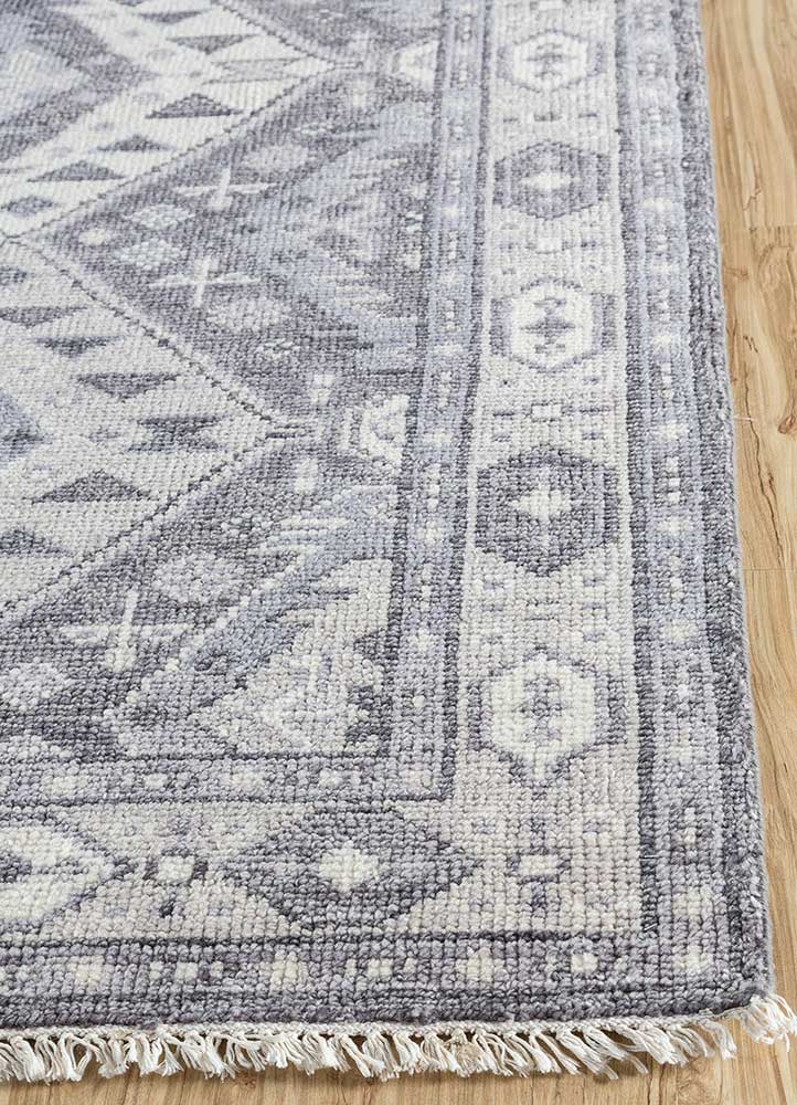 Savana Smoked Oyster/Steel Wool Hand Knotted Rugs