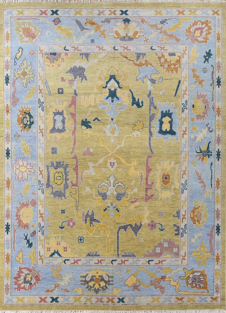 Cyanna Forever Blue Hand Knotted Rugs