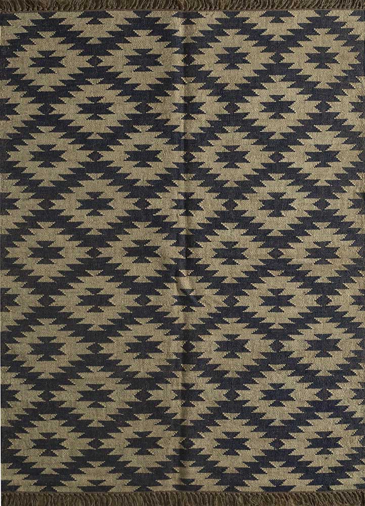 Neutral Wool Jute Kilim Rug Bethesda Rug